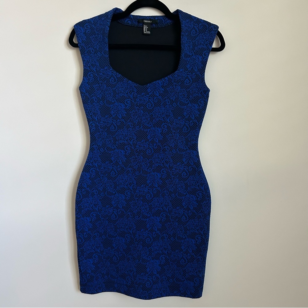 Forever 21 Floral Bodycon Mini Dress Size Small